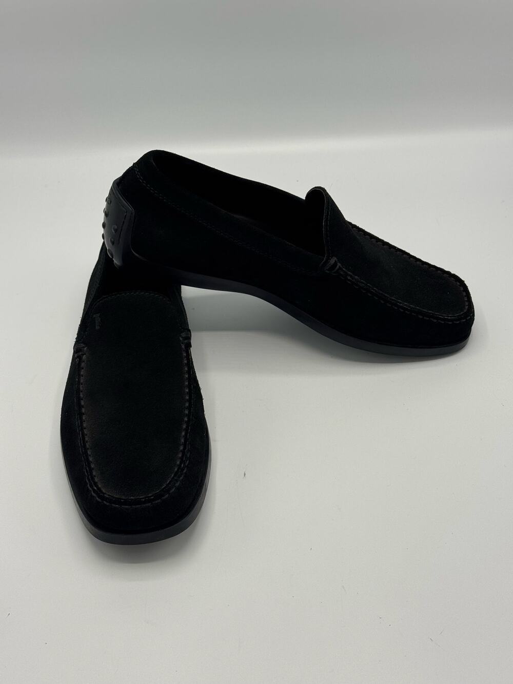 Tod's Men's Black Suede Slip On Driving Shoes Loafers Size 8 US 9.5